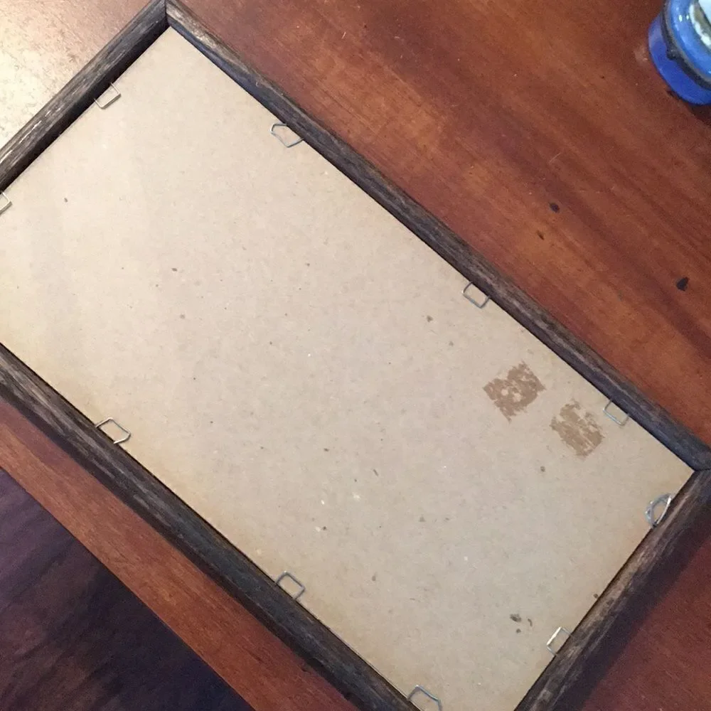 New VTG Christmas Frame Holds 3”X3” Photo